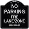 Signmission Princeton New Jersey No Parking Fire Lane Zone Heavy-Gauge Aluminum Sign, 18" x 18", BS-1818-23273 A-DES-BS-1818-23273 - alternate 1